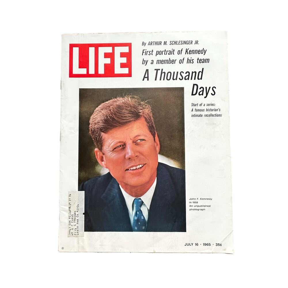 VNTG LIFE Magazine July 16 1965 John F. Kennedy Cover Arthur Schlesinger Memoir